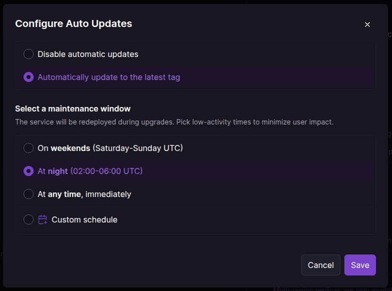 Railway Auto Updates