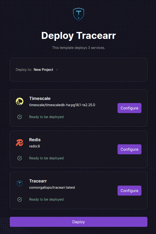 Railway deploy template